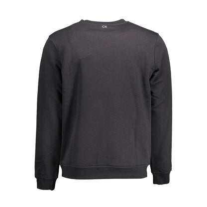 Black Cotton Men Sweater