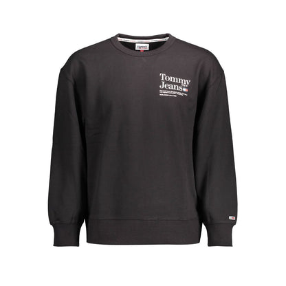 Black Cotton Men Sweater