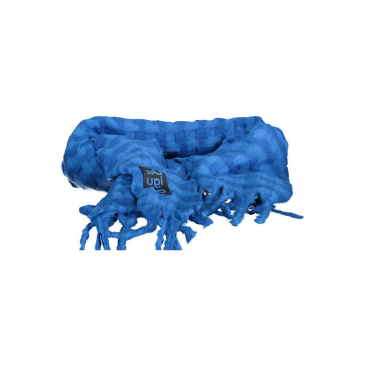 Blue Polyester Scarf