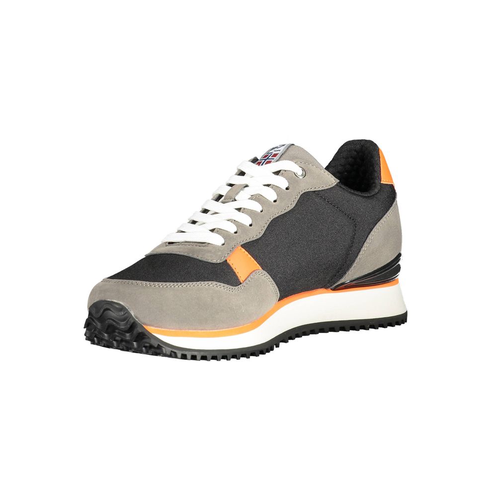 Gray Polyester Sneaker