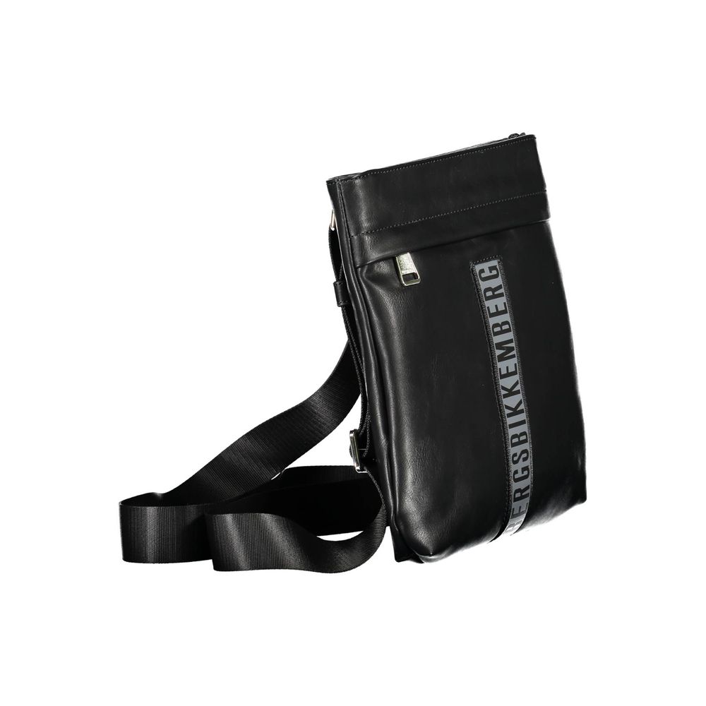 Black Polyethylene Shoulder Bag