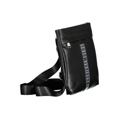 Black Polyethylene Shoulder Bag