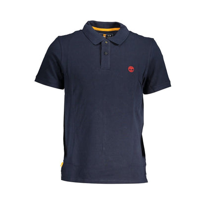 Blue Cotton Polo Shirt