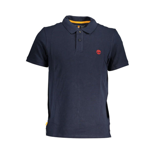 Blue Cotton Polo Shirt