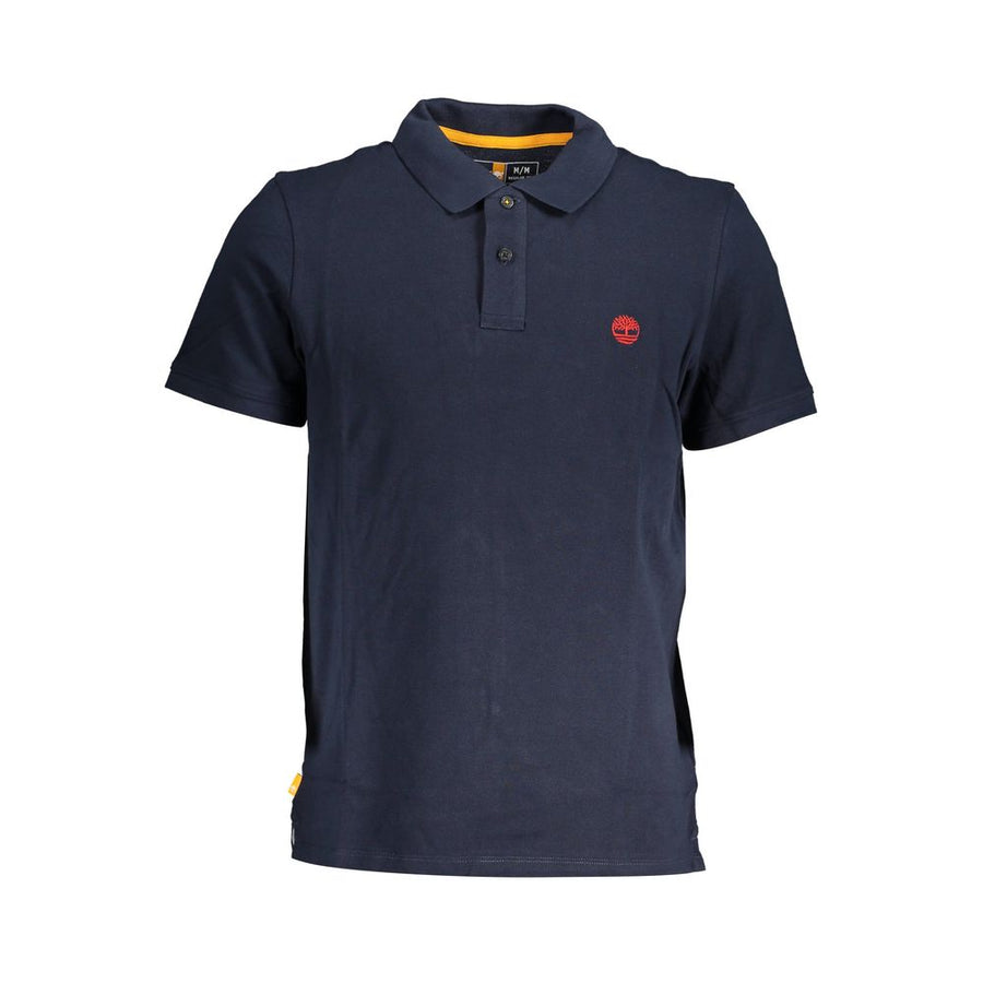 Blue Cotton Polo Shirt