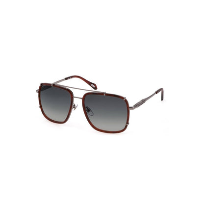 Brown Metal Women Sunglass