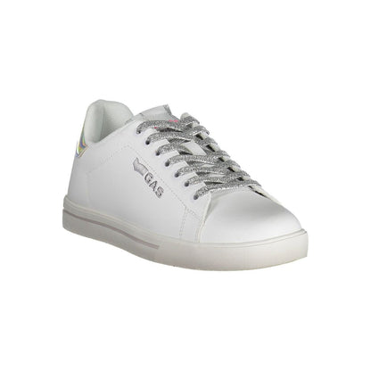 White Artificial Leather Sneaker