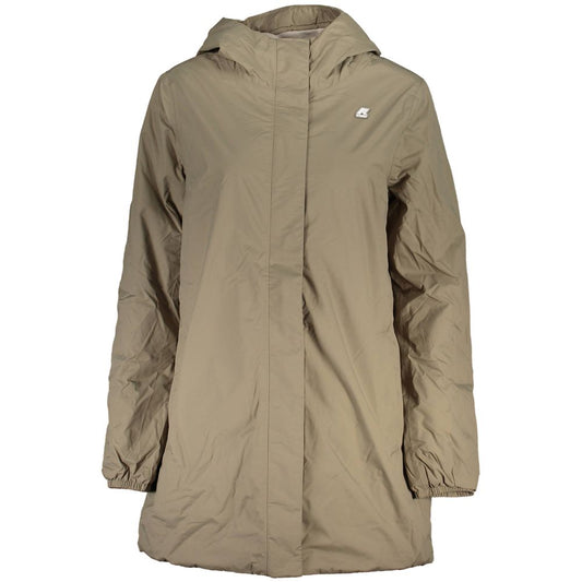 Beige Polyester Jackets & Coat