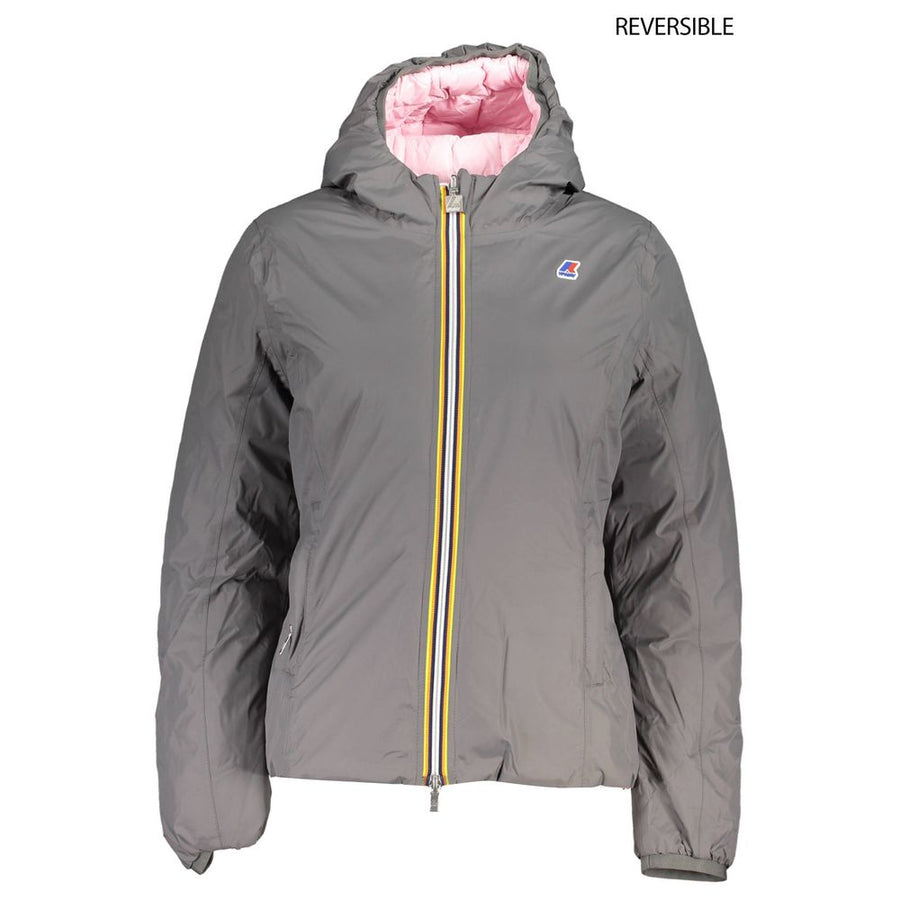 Gray Polyamide Jackets & Coat