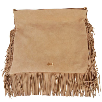 Beige Calfskin Crossbody Bag