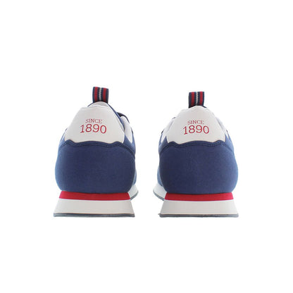 Blue Polyester Sneaker