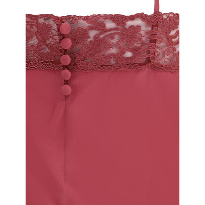 crêpe de chine and lace Top