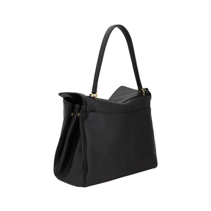 Black Calf Leather Bos Taurus Shoulder Bag