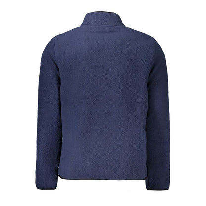 Blue Polyester Men Sweater