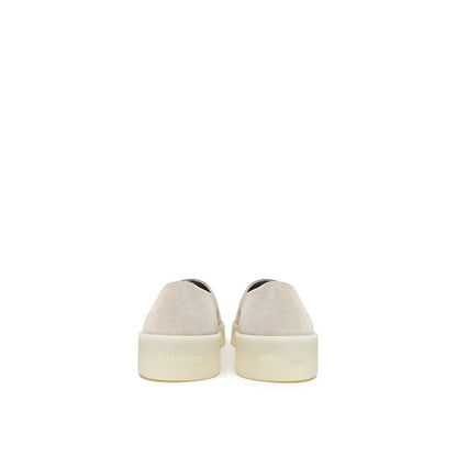 Gray Leather Moccassin