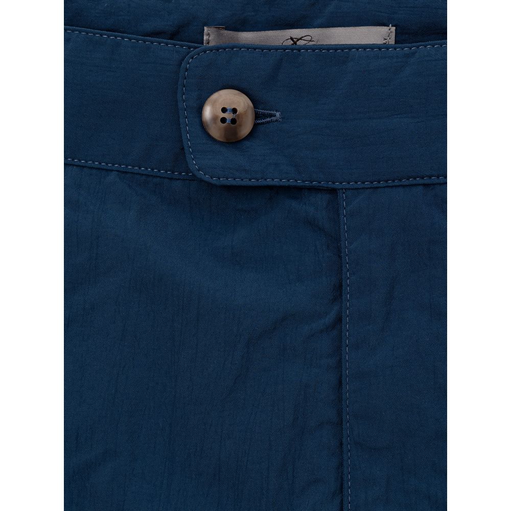 Blue Polyamide Swim Short