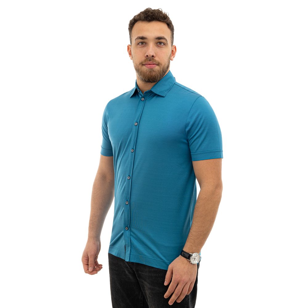 Blue Cotton Shirt
