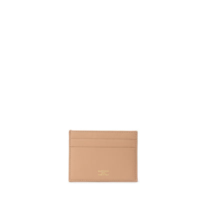 Beige Leather Cardholder