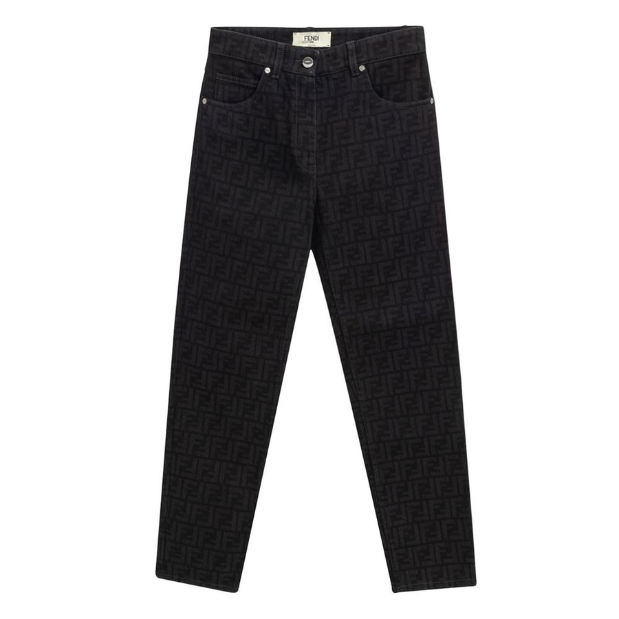 Black Cotton Jeans Denim
