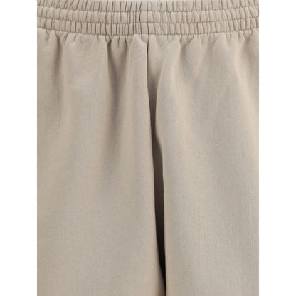 Beige Cotton Bermuda Shorts