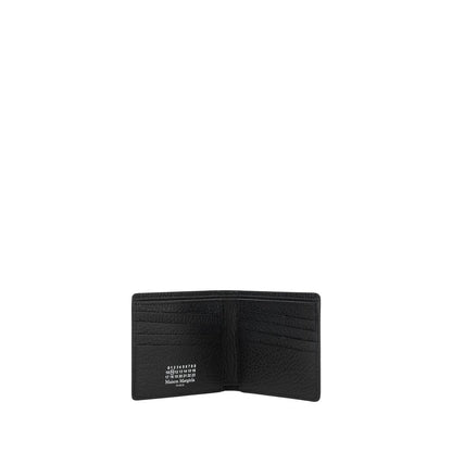 Wallet with iconic contrast stitched