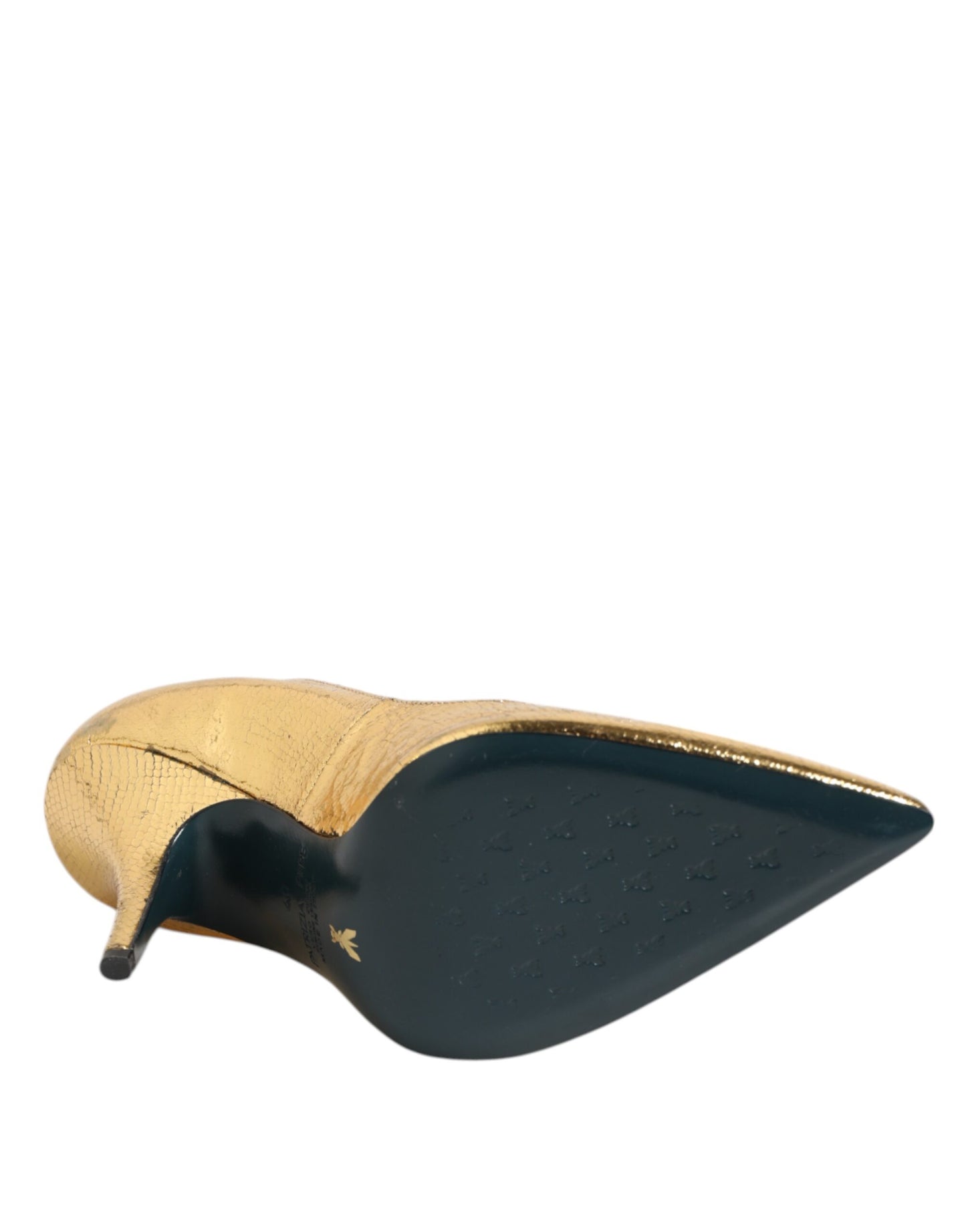 Gold Patent Leather High Heels Pump Shoes