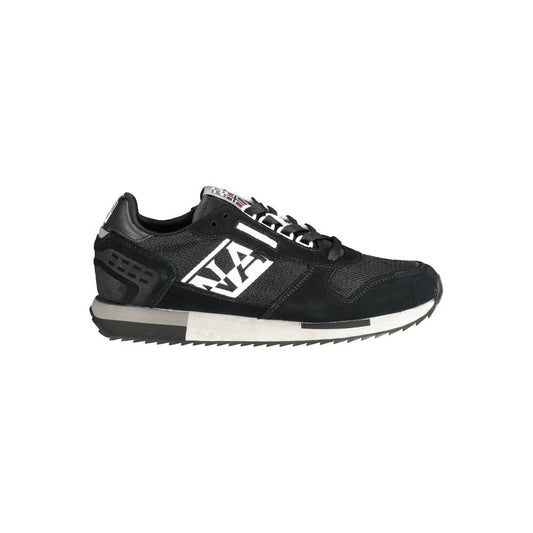Black Polyester Sneaker