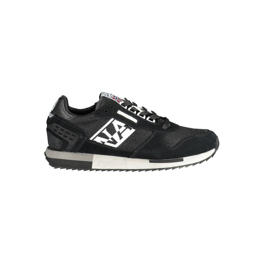 Black Polyester Sneaker
