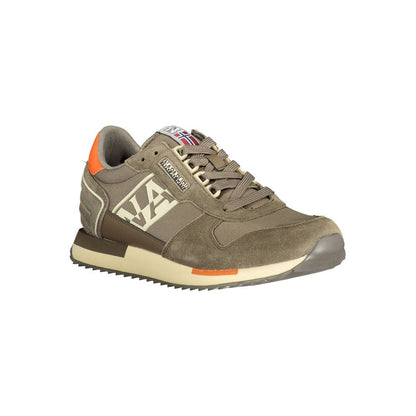 Brown Polyester Sneaker