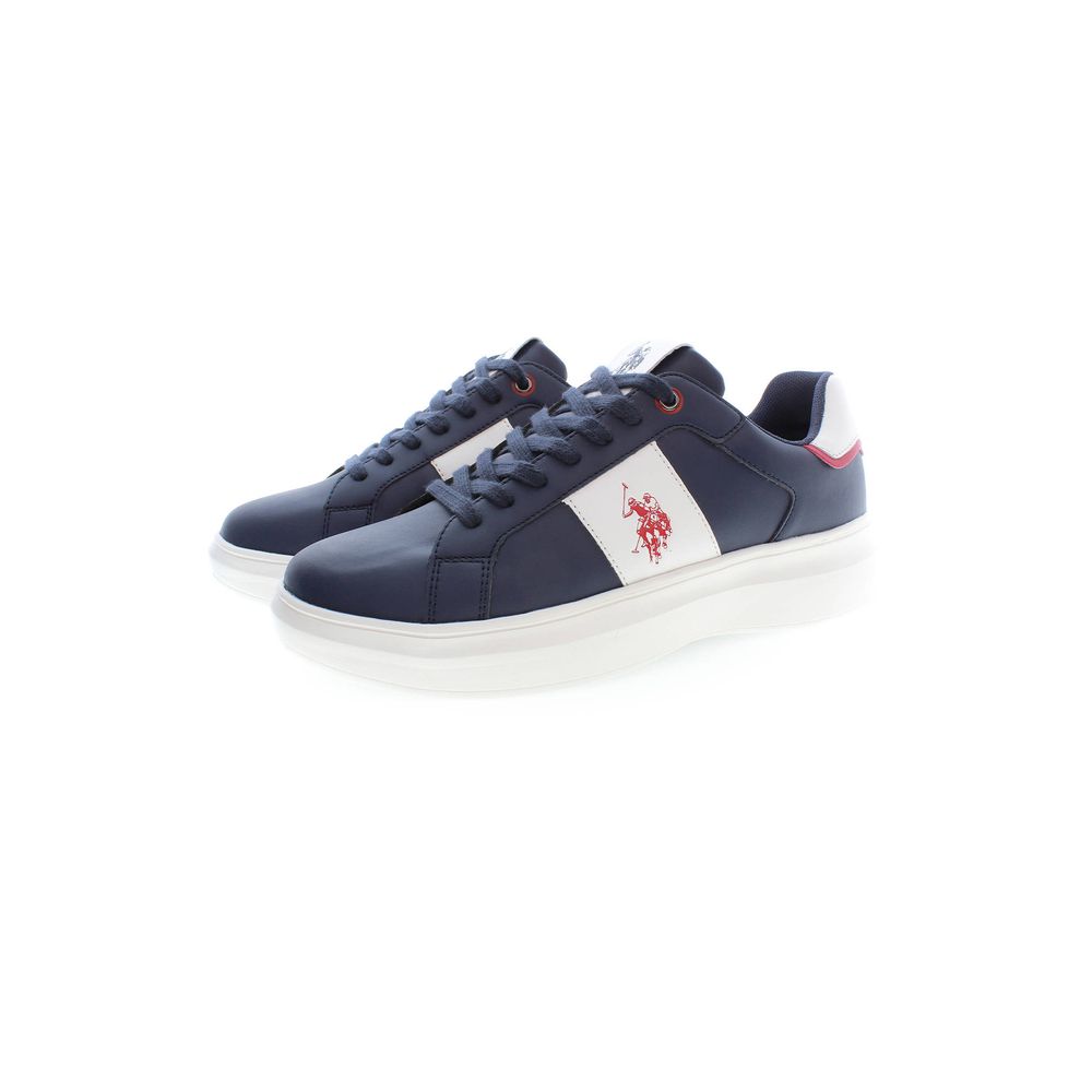 Blue Polyester Sneaker