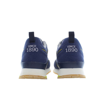 Blue Polyester Sneaker