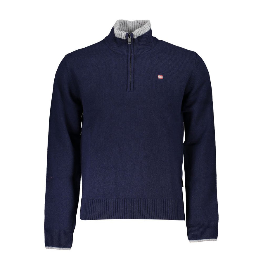 Blue Fabric Sweater