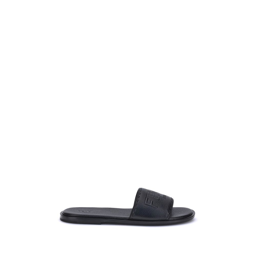 Sandals with logo