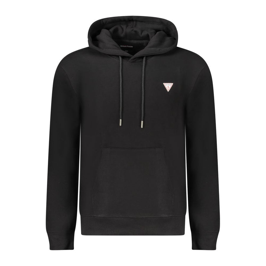 Black Cotton Men Sweater