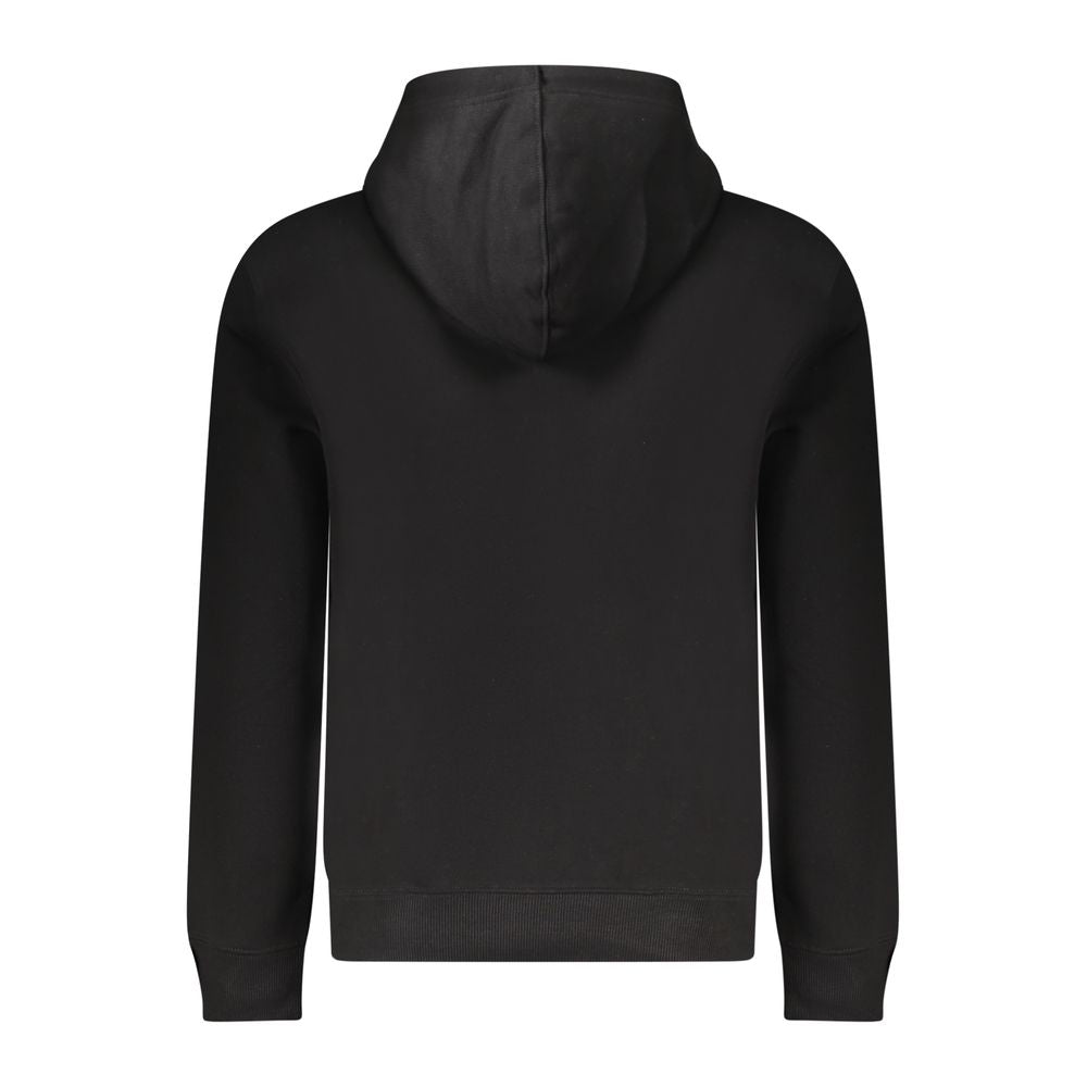 Black Cotton Men Sweater