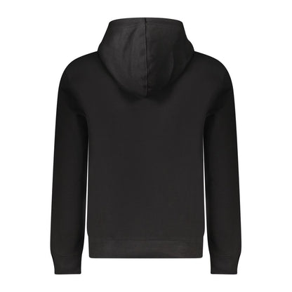 Black Cotton Men Sweater