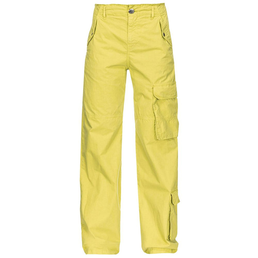 Green Cotton Jeans & Pant