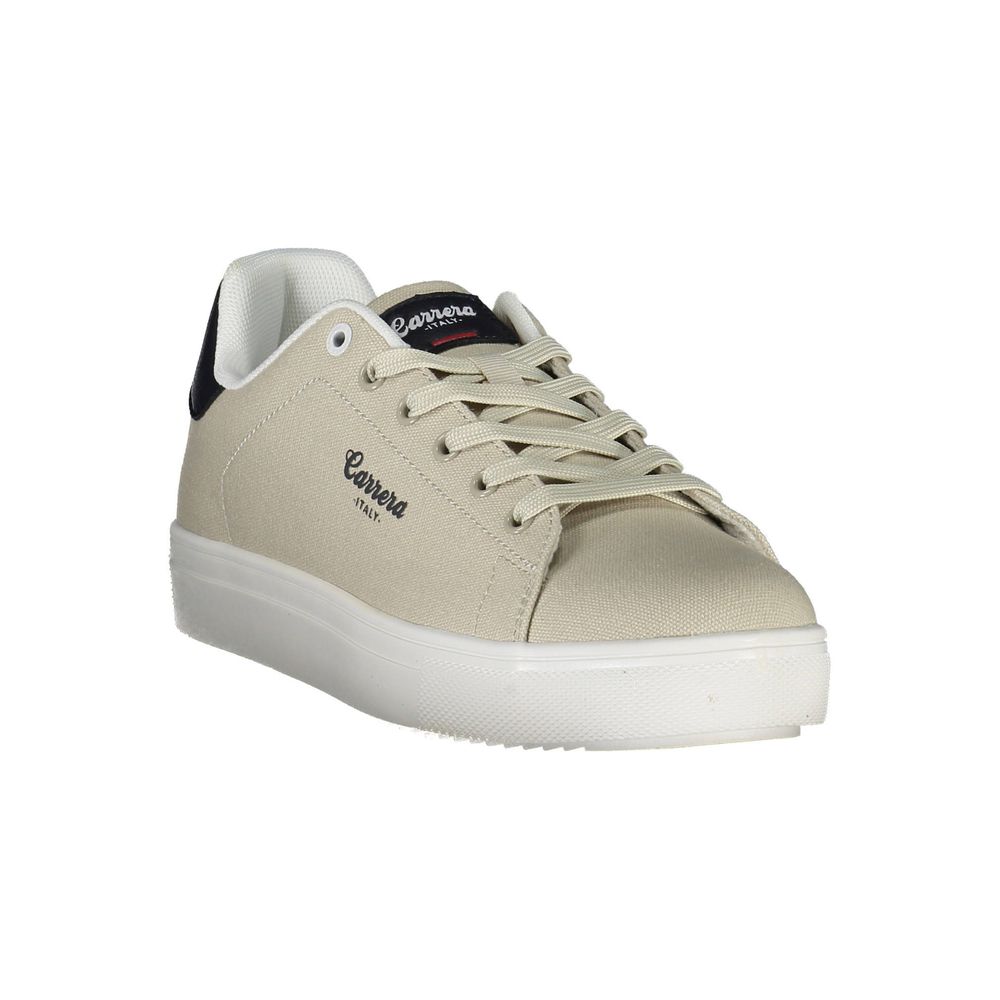 Beige Polyester Sneaker