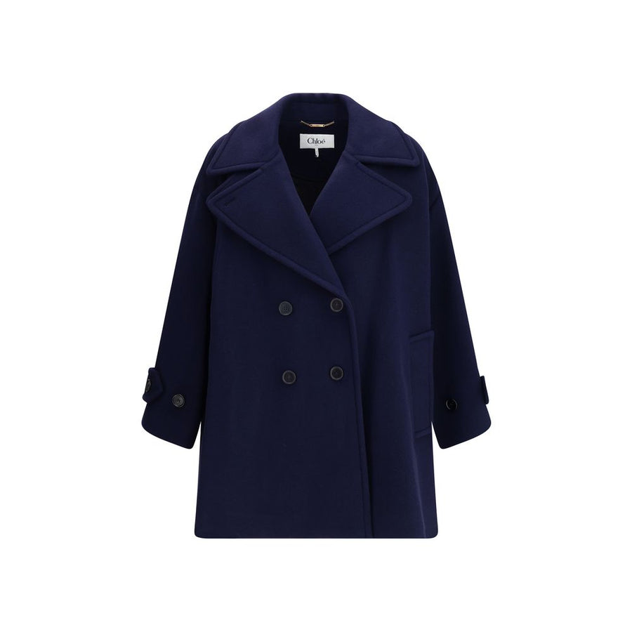 Oversized double breasted wool Coat