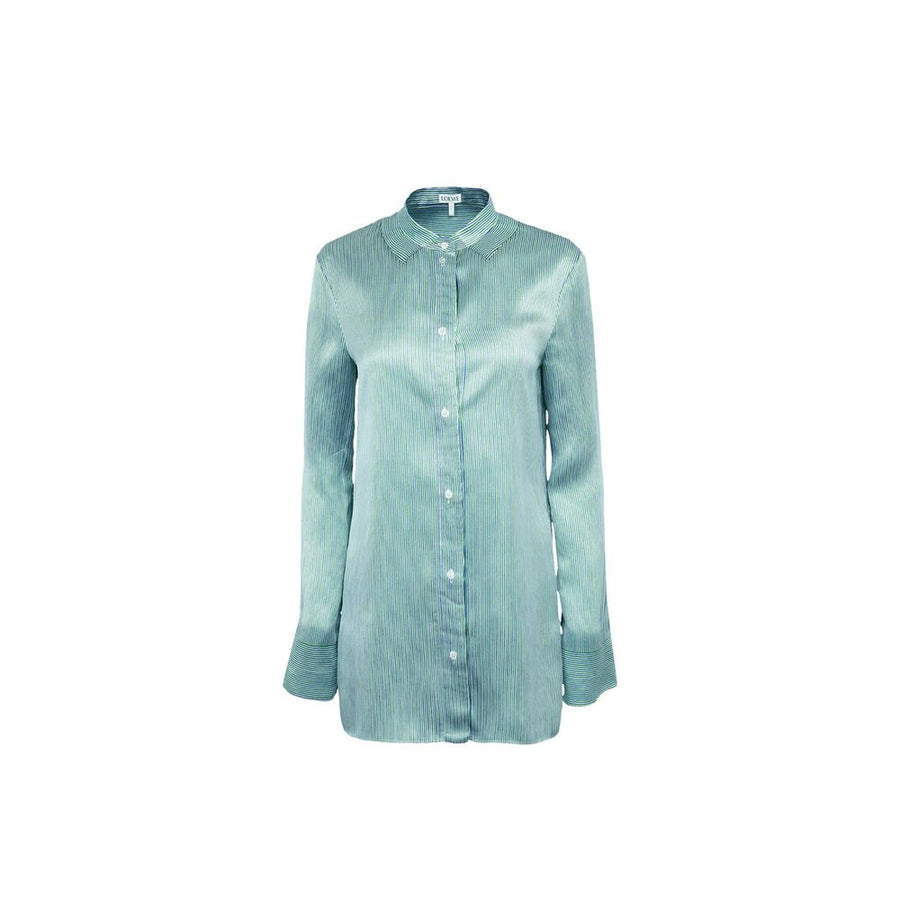 Silk Blend Striped Shirt