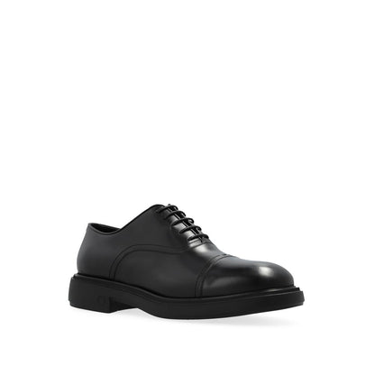 Black Calfskin Oxfords And Derbies