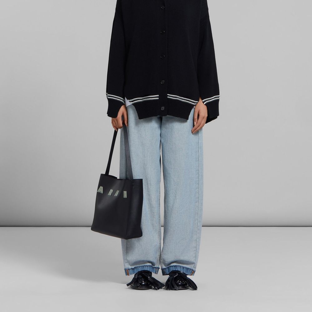 Small Leather Museo Hobo Bag