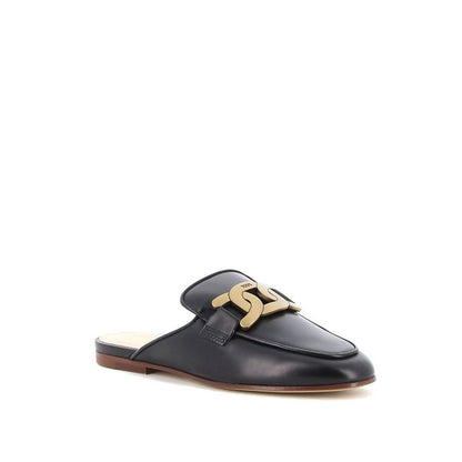 Leather Chain Mules