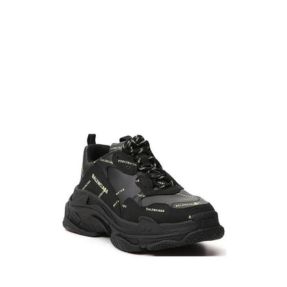Black Calfskin Chunky Sneakers
