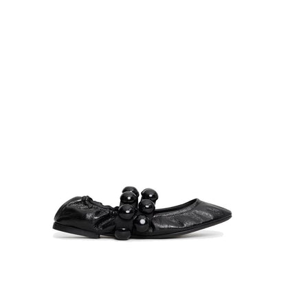 Sphere Leather Mary Jane Flats