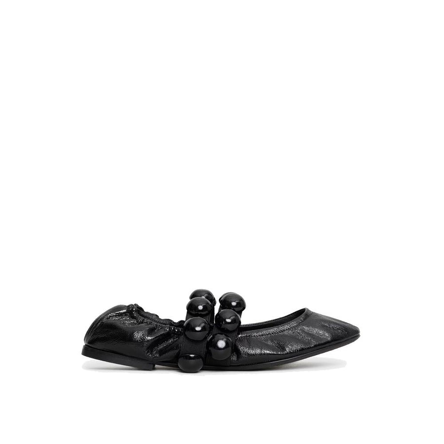 Sphere Leather Mary Jane Flats
