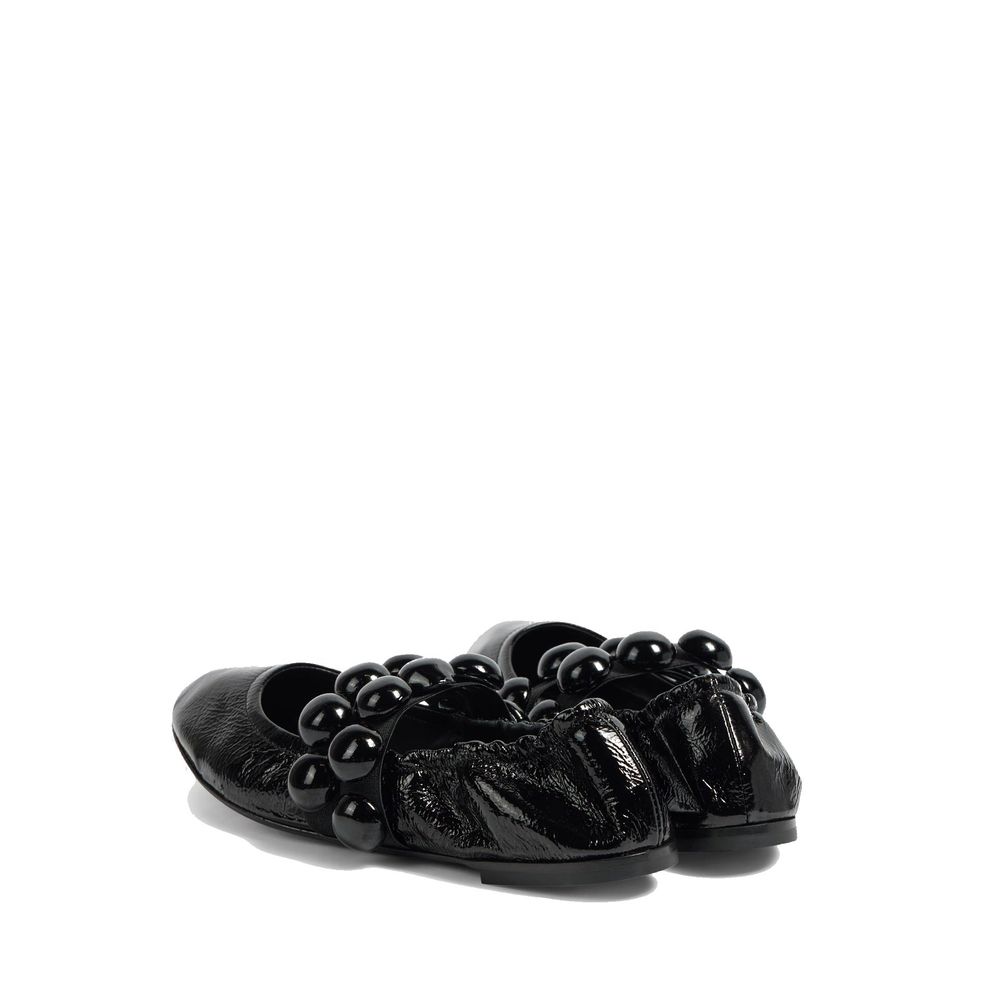 Sphere Leather Mary Jane Flats