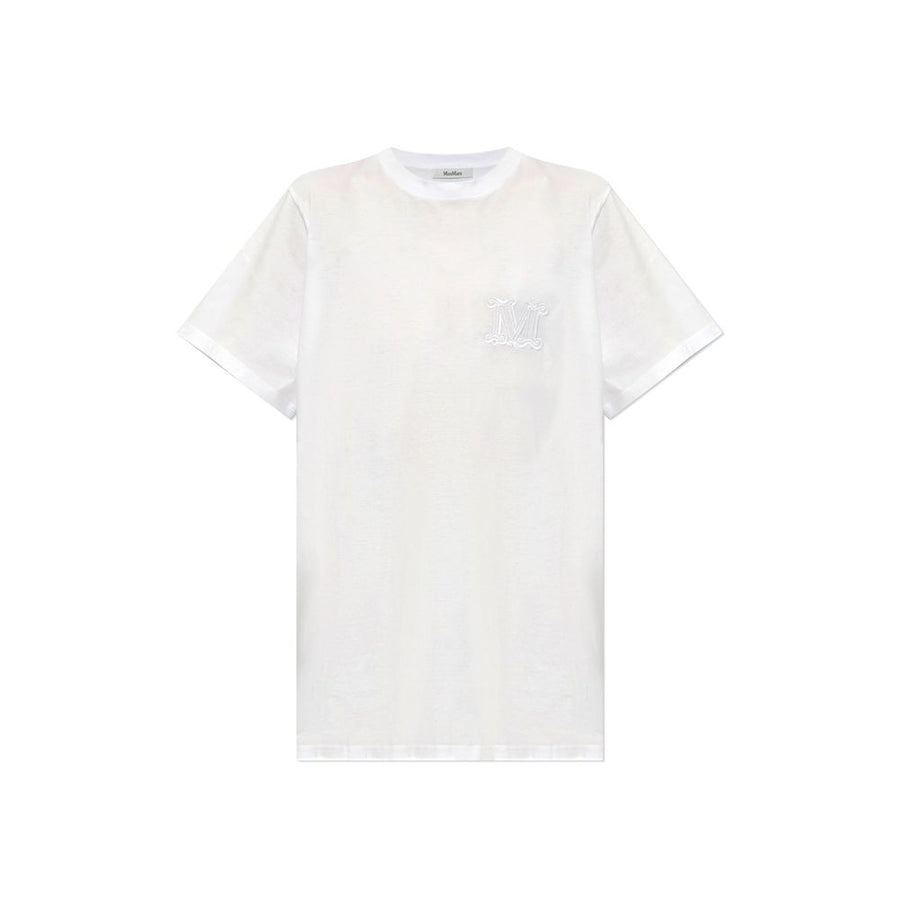 Mango Logo Embroidered Cotton T-Shirt