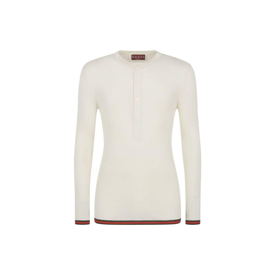 Ribbed-Knit Silk T-Shirt