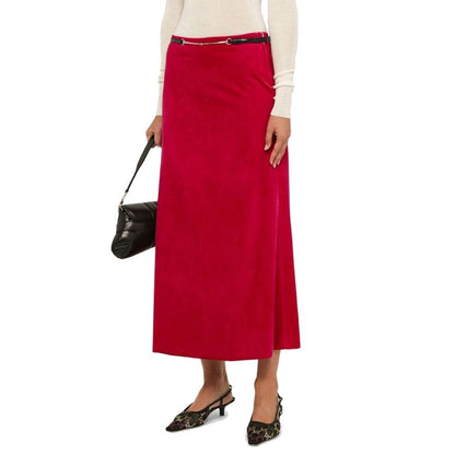 Velvet Bloom Midi Skirt